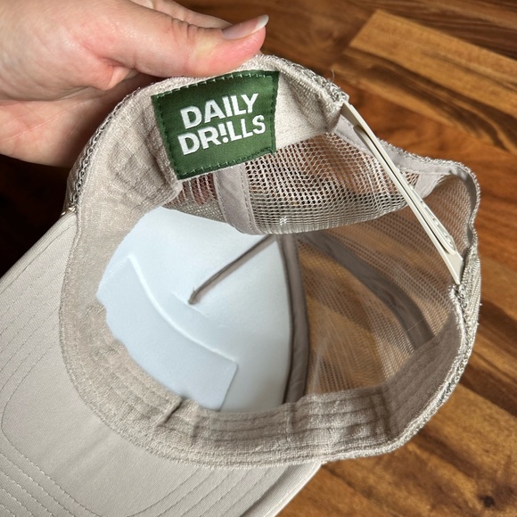 Daily Drills Logo Patch Neutral Trucker Hat - Picture 7 of 7